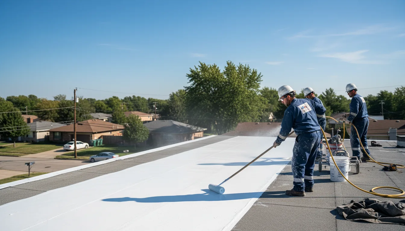 Commercial roof coating in Willow Hill, IL near me